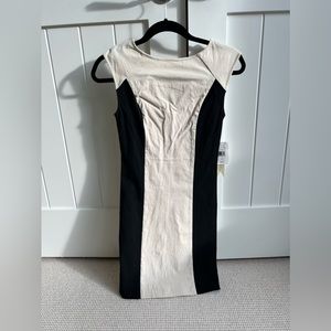 Brand new cream and black a-line dress